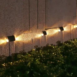 1/2pcs Solar Deck Lights LED Outdoor Step Lights Courtyard Lights Garden Wall Railings Decorative Layout Household Waterproof Stairs Foot Step Lights