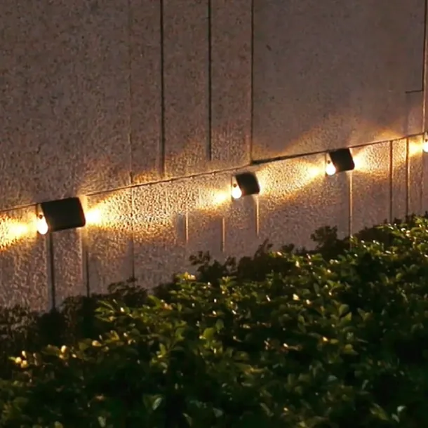 1/2pcs Solar Deck Lights LED Outdoor Step Lights Courtyard Lights Garden Wall Railings Decorative Layout Household Waterproof Stairs Foot Step Lights