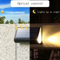 1/2pcs Solar Deck Lights LED Outdoor Step Lights Courtyard Lights Garden Wall Railings Decorative Layout Household Waterproof Stairs Foot Step Lights