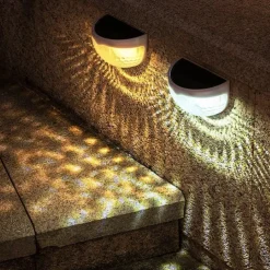 2/4pcs Solar Fence Light Outdoor Waterproof Wall Lights Solar Step Lights for Patio Fence Yard Garden Garage Deck Stairway Gate