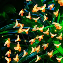 2PCS Solar Firefly Garden Lights, 8/10 LEDs Waterproof Outdoor Garden Lights with 2 Lighting Modes IP65 Swaying Lights for Christmas, Yard, Patio, and Walkway Decoration