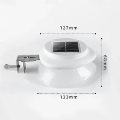 1/4/6pcs Solar Gutter Lights Outdoor Waterproof Solar Fence Light for Deck Access Courtyard Porch Driveway Garage Stair Wall Landscape Decoration Lighting Solar Night Light
