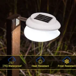 1/4/6pcs Solar Gutter Lights Outdoor Waterproof Solar Fence Light for Deck Access Courtyard Porch Driveway Garage Stair Wall Landscape Decoration Lighting Solar Night Light