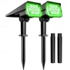 2PCS Solar Landscape Spotlight Outdoor 2 Brightness Modes 2 in 1 Solar Landscape Spotlight IP67 Waterproof Solar outdoor light lawn light pathway lights