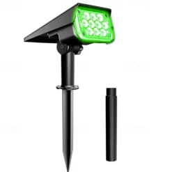 2PCS Solar Landscape Spotlight Outdoor 2 Brightness Modes 2 in 1 Solar Landscape Spotlight IP67 Waterproof Solar outdoor light lawn light pathway lights