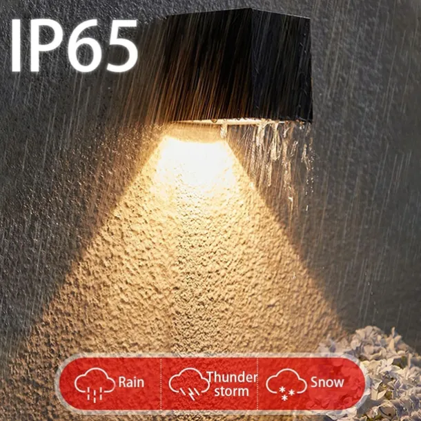 1/2pcs Solar Outdoor Wall Lights Patio Lights Fence Light for Garden Patio Balcony Courtyard Villa Porch Yard Decoration Atmosphere Waterproof Wall Lamp