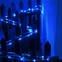 2Pcs Solar Rope Lights Outdoor Waterproof 8Modes LED String Fairy Lights for Christmas, Tent, Gazebo, Trampoline, Walkway, Pool