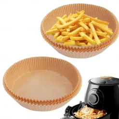 200PCS Special Paper for Air Fryer Baking Oil-proof and Oil-absorbing Paper for Household Barbecue Plate Food Oven Kitchen Pan Pad