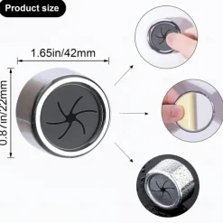 2pcs Towel Holder, Self Adhesive Wall Dish Towel Hook, Round Wall Mount Towel Holder For Bathroom, Kitchen And Home, Wall, Cabinet, Garage, No Drilling Required