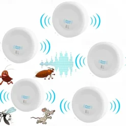 2PCS Ultrasonic Pest Repellers – Indoor Electronic Insect Control Device for Cockroaches, Spiders, Ants, and Mice, Ideal for Home or Garage