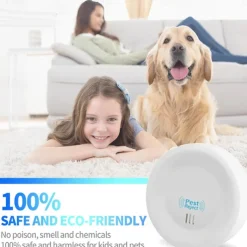 2PCS Ultrasonic Pest Repellers – Indoor Electronic Insect Control Device for Cockroaches, Spiders, Ants, and Mice, Ideal for Home or Garage