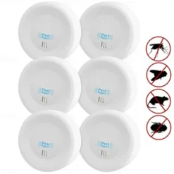 2PCS Ultrasonic Pest Repellers – Indoor Electronic Insect Control Device for Cockroaches, Spiders, Ants, and Mice, Ideal for Home or Garage