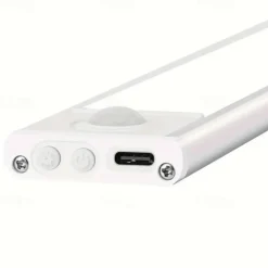 1/2pcs Ultra-thin Motion Sensor LED Night Light Cabinet Light Three-color Dimmable USB Charging Wardrobe Kitchen Home Lighting 20/30/40/50cm