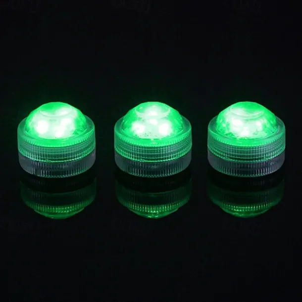 12pcs Underwater Submersible LED Pool Light Waterproof with Remote Control for Bath Tub Vase Aquarium Party Wedding Decor Battery Operated