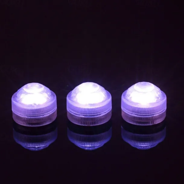 12pcs Underwater Submersible LED Pool Light Waterproof with Remote Control for Bath Tub Vase Aquarium Party Wedding Decor Battery Operated