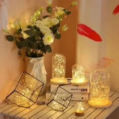 2pcs USB LED String Lights, Copper/Silver Wire Waterproof Fairy Lights 2m 3m 5m 10m 20m for Christmas, Wedding, Party Decor