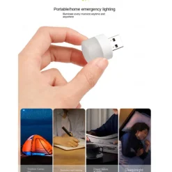 2/10pcs USB Lights Night Mini LED Bulb Plug-in Warm White Compact Ideal for Bedroom Bathroom Nursery Hallway Kitchen Car USB Atmosphere Light