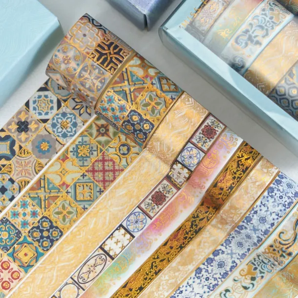 10pcs Van Gogh Washi Tape Set, Decorative Adhesive For DIY Crafts, Gift Wrapping, Scrapbooking Supplies, Bullet Journals, Planners, Party Decorations