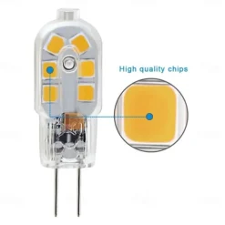 10pcs 2W G4 LED Bulb SMD2835 12leds Bi-Pin Base 20W Halogen Bulb Equivalent AC/DC 12 Volt Warm White White 3000K 6000k 360 Degree