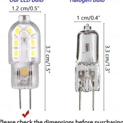 10pcs 2W G4 LED Bulb SMD2835 12leds Bi-Pin Base 20W Halogen Bulb Equivalent AC/DC 12 Volt Warm White White 3000K 6000k 360 Degree