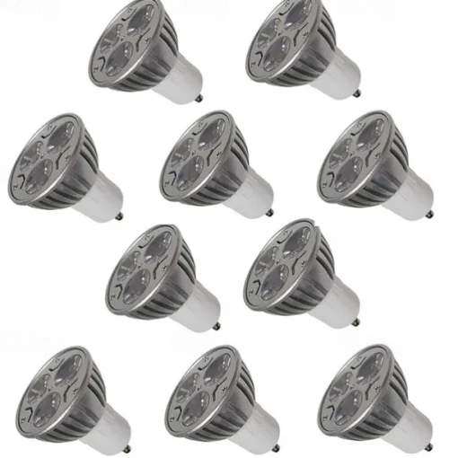 10pcs 3W GU10/E27/E14/GU5.3 LED Spotlight 250LM Warm/Cool White for Kitchen Hotel Bedroom Lighting Lampada AC220-240V