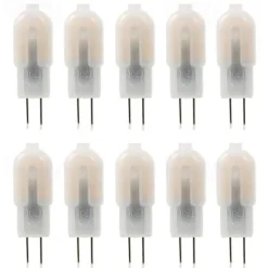 10pcs 3W LED Bi-pin Lights Bulbs 300lm G4 12LED Beads SMD 2835 Dimmable Landscape 30W Halogen Bulb Replacement Warm Cold White 360 Degree Beam Angle 220-240V 12V