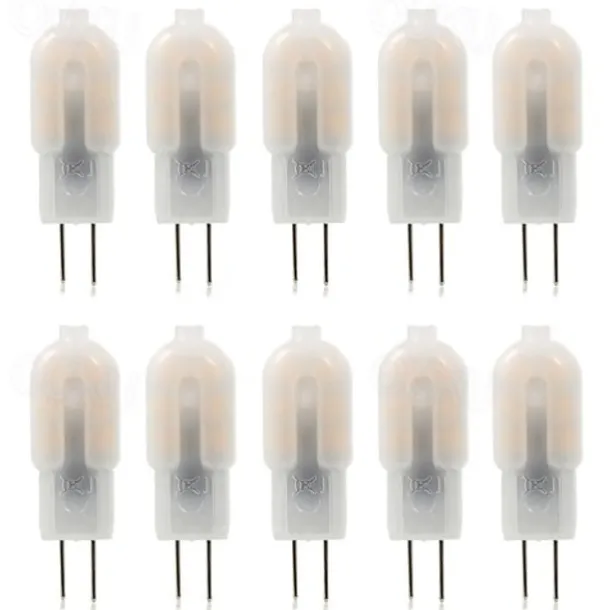 10pcs 3W LED Bi-pin Lights Bulbs 300lm G4 12LED Beads SMD 2835 Dimmable Landscape 30W Halogen Bulb Replacement Warm Cold White 360 Degree Beam Angle 220-240V 12V