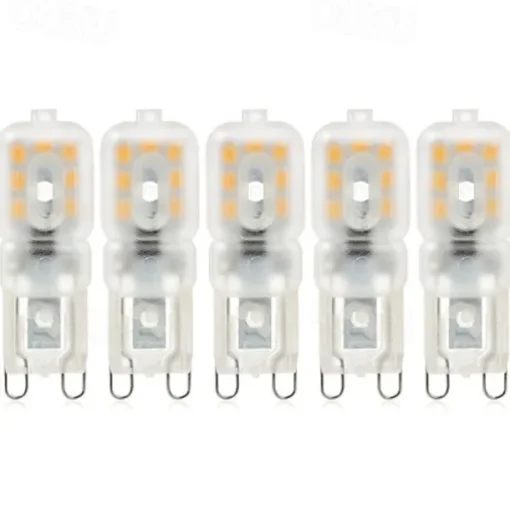 5pcs 2W LED Bi-pin Lights Bulbs 400lm G9 14LED Beads SMD 2835 Bulb Replacement Warm Cold White 360 Degree Beam Angle 220V