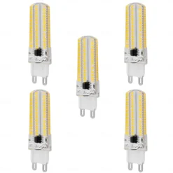 5pcs 7.5W LED Corn Light Bulb 1000lm G9 Bi Pin 104LEDs SMD 3014 Warm White Cold White for Ceiling Light (100W Halogen Equivalent) 220-240V
