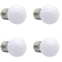 4pcs 1W LED Globe Bulbs E26/E27 G45, 90-120LM, 12 SMD 2835 Beads Warm White/Natural White/White 220-240V