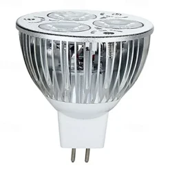 10pcs 9W LED Light Bulb Spotlight 900lm MR16 3 LED Beads LED Decorative Warm Cold White for Landscape Recessed Track Lighting AC12V 90W Halogen Equivalent