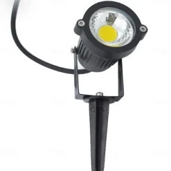 2pcs 5W Outdoor Multicolour Spotlights Waterproof LED Landscape Lights Garden Light Outdoor Lighting Pathway Lights Multicolour Spotlights with Spike Stand EU/US Plug AC85-265V