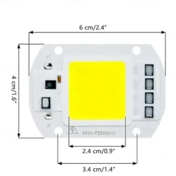 5pcs 50W 220V DIY COB LED Chip Bulb Bead for Flood Light