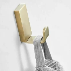 2pcs Wall Hooks for Coats,Stainless Steel Robe Hooks,Wall Mounted Coat Hooks For Bathroom,Bedroom,Kitchen(Brushed Nickel/Brushed Golden/Black)