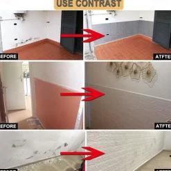 5pcs Wallpaper 3D Brick Self-Adhesive Wall Panels White Modern Waterproof Stone Look Wallpaper Foam Wall Sticker for Bathroom Bedroom Living Room Balcony Kitchen