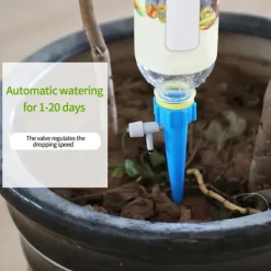 10pcs Watering Spikes Auto Drip Irrigation Watering System Dripper Spike Kits Garden Household Plant Flower Automatic Waterer Tools