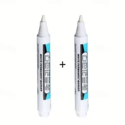 1/2Pcs White Permanent Paint Pen Set For Wood Rock Plastic Leather Glass Stone Metal Canvas Ceramic Deep Hole Marker 0.7mm