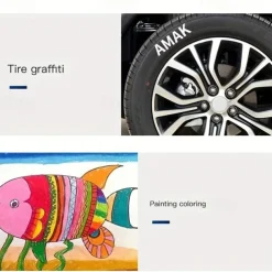 1/2Pcs White Permanent Paint Pen Set For Wood Rock Plastic Leather Glass Stone Metal Canvas Ceramic Deep Hole Marker 0.7mm