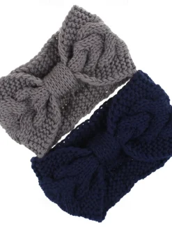 2pcs Women's Headbands Hair Band For Outdoor Daily Fabric Black Red Blue