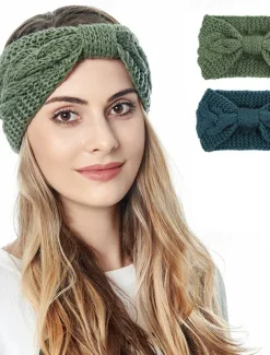 2pcs Women's Headbands Hair Band For Outdoor Daily Fabric Black Red Blue