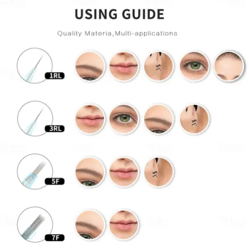 15pcs/box Dr Pen A10 A6 Needle Cartridges 12pin 36pin 42pin Round Nano For Microneedling 1R 3R 5F 7F For Permanent Makeup
