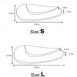 2Pcs/pair Professional Arch Orthotic Support Insole Foot Plate Flatfoot Corrector Shoe Cushion Foot Care Insert Insoles Silicone Gel