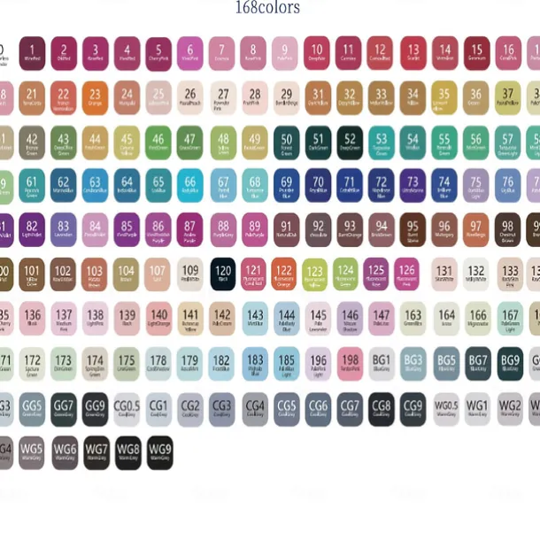 12pcs-262pcs Color Art Markers Double-ended Sketch Markers Set For Drawing Comics Design HalloweenThanksgiving And Christmas Gift