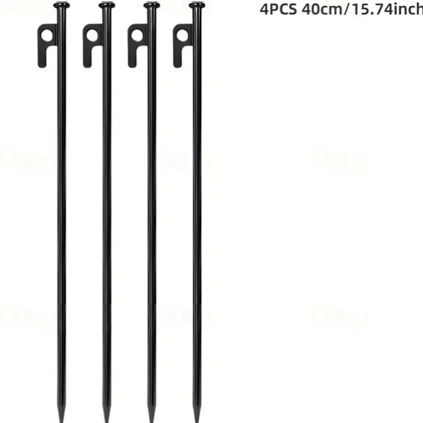 4pcs/6pcs Solid Bold Extended Outdoor Camping Nail Awning Tent Camping with Steel Nail Beach Camp Nail