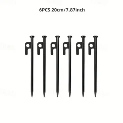 4pcs/6pcs Solid Bold Extended Outdoor Camping Nail Awning Tent Camping with Steel Nail Beach Camp Nail