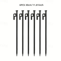 4pcs/6pcs Solid Bold Extended Outdoor Camping Nail Awning Tent Camping with Steel Nail Beach Camp Nail