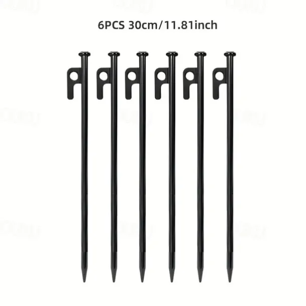 4pcs/6pcs Solid Bold Extended Outdoor Camping Nail Awning Tent Camping with Steel Nail Beach Camp Nail