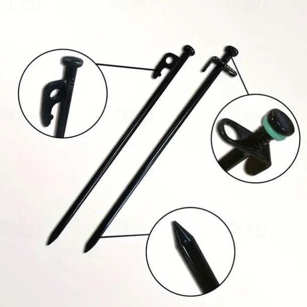 4pcs/6pcs Solid Bold Extended Outdoor Camping Nail Awning Tent Camping with Steel Nail Beach Camp Nail
