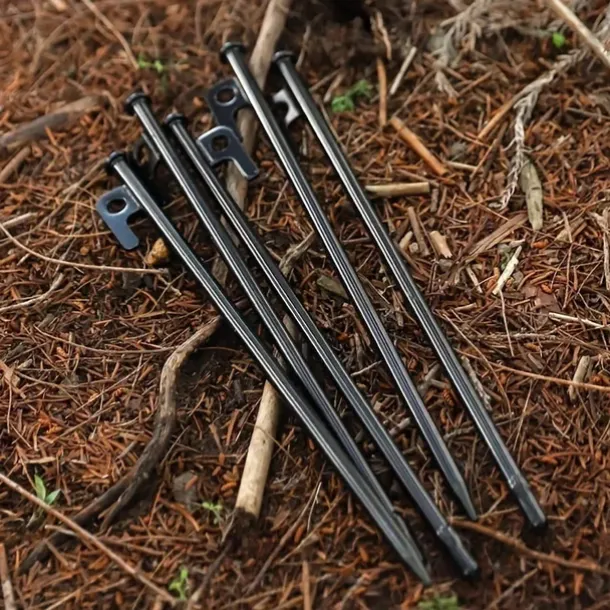 4pcs/6pcs Solid Bold Extended Outdoor Camping Nail Awning Tent Camping with Steel Nail Beach Camp Nail