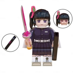 8PCS/Set Anime Mini Action Figures Building Blocks Kanroji Mitsuri Miniature Figurines Toys